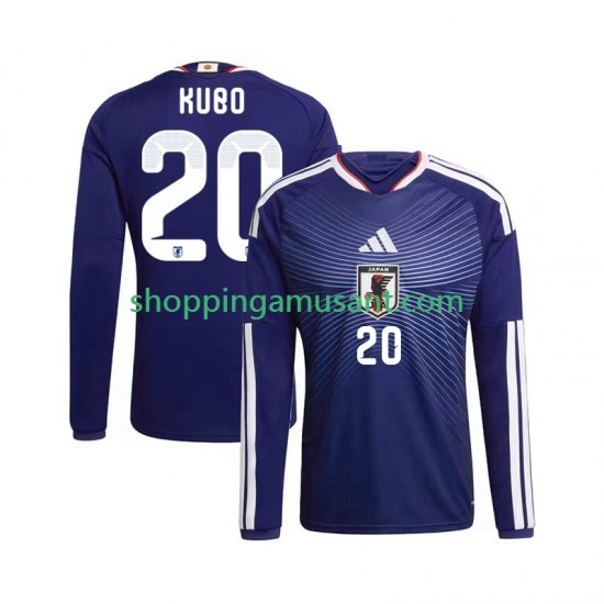 Maillot de Foot Japon Kubo 20 Homme Domicile Coupe du Monde 2026 Manche Longue