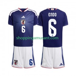 Maillot de Foot Japon Wataru Endo 6 Enfant Domicile Coupe du Monde 2026 Manche Courte