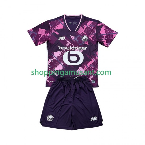 Maillot de Foot OSC Lille Enfant 4ème 2025-2026 Manche Courte