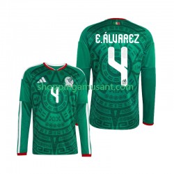 Maillot de Foot Mexique Edson Alvarez 4 Homme Domicile Coupe du Monde 2026 Manche Longue