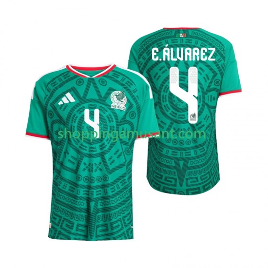 Maillot de Foot Mexique Edson Alvarez 4 Homme Domicile Coupe du Monde 2026 Manche Courte