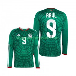 Maillot de Foot Mexique Raul Jimenez 9 Homme Domicile Coupe du Monde 2026 Manche Longue