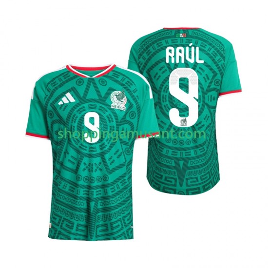 Maillot de Foot Mexique Raul Jimenez 9 Homme Domicile Coupe du Monde 2026 Manche Courte