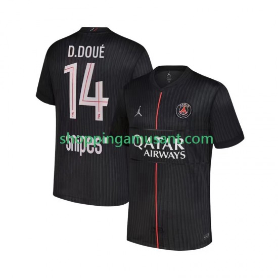 Maillot de Foot Paris Saint-Germain Desire Doue 14 Homme 4ème 2025-2026 Manche Courte
