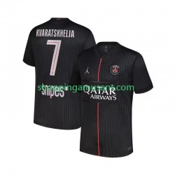 Maillot de Foot Paris Saint-Germain Khvicha Kvaratskhelia 7 Homme 4ème 2025-2026 Manche Courte