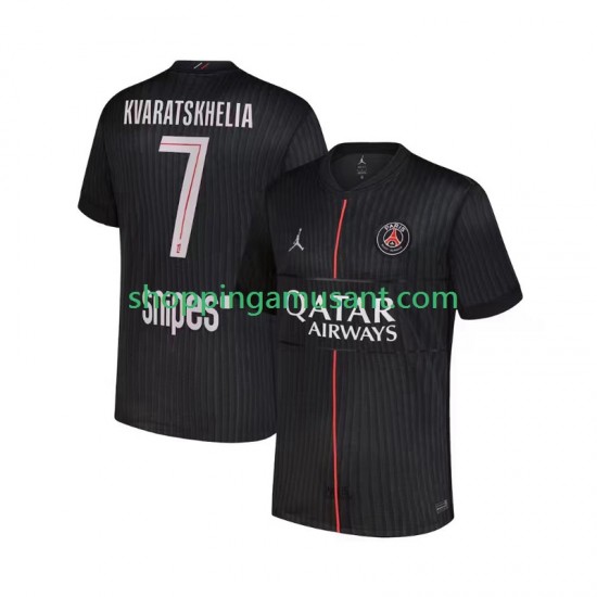 Maillot de Foot Paris Saint-Germain Khvicha Kvaratskhelia 7 Homme 4ème 2025-2026 Manche Courte