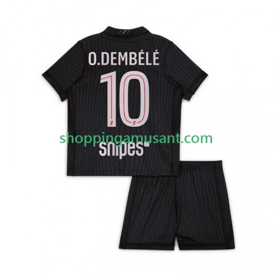 Maillot de Foot Paris Saint-Germain Ousmane Dembele 10 Enfant 4ème 2025-2026 Manche Courte