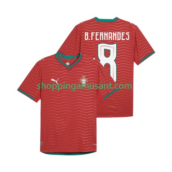 Maillot de Foot Portugal Bruno Fernandes 8 Homme Domicile Coupe du Monde 2026 Manche Courte