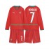 Maillot de Foot Portugal Cristiano Ronaldo 7 Enfant Domicile Coupe du Monde 2026 Manche Longue