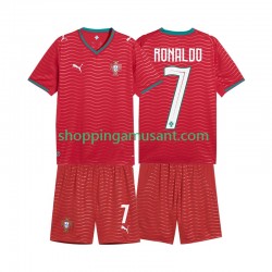 Maillot de Foot Portugal Cristiano Ronaldo 7 Enfant Domicile Coupe du Monde 2026 Manche Courte
