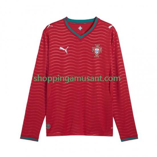 Maillot de Foot Portugal Homme Domicile Coupe du Monde 2026 Manche Longue