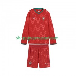 Maillot de Foot Portugal Enfant Domicile Coupe du Monde 2026 Manche Longue