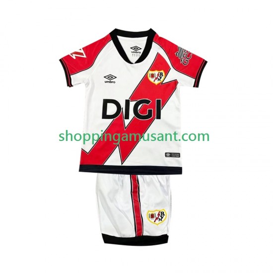 Maillot de Foot Rayo Vallecano Enfant Domicile 2025-2026 Manche Courte