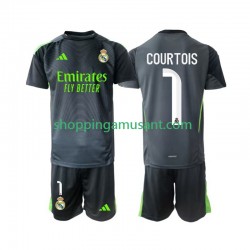 Maillot de Foot Real Madrid Thibaut Courtois 1 Gardien Enfant Neutre 2025-2026 Manche Courte