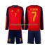 Maillot de Foot Espagne Ferran Torres 7 Enfant Domicile Coupe du Monde 2026 Manche Longue