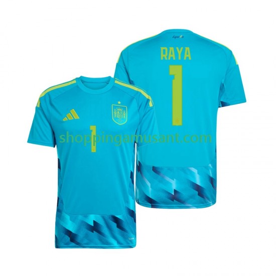 Maillot de Foot Espagne David Raya 1 Gardien Homme Domicile Coupe du Monde 2026 Manche Courte