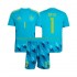 Maillot de Foot Espagne David Raya 1 Gardien Enfant Domicile Coupe du Monde 2026 Manche Courte