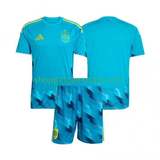 Maillot de Foot Espagne Gardien Enfant Domicile Coupe du Monde 2026 Manche Courte