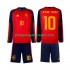Maillot de Foot Espagne Lamine Yamal 10 Enfant Domicile Coupe du Monde 2026 Manche Longue