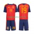 Maillot de Foot Espagne Lamine Yamal 19 Enfant Domicile Coupe du Monde 2026 Manche Courte