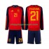 Maillot de Foot Espagne Mikel Oyarzabal 21 Enfant Domicile Coupe du Monde 2026 Manche Longue
