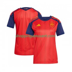 Maillot de Foot Espagne Féminine Domicile Coupe du Monde 2026 Manche Courte