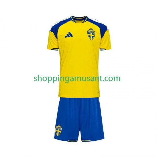 Maillot de Foot Suède Enfant Domicile 2026 Manche Courte