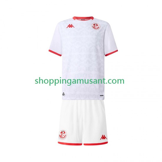 Maillot de Foot Tunisie Enfant Extérieur 2025 Manche Courte