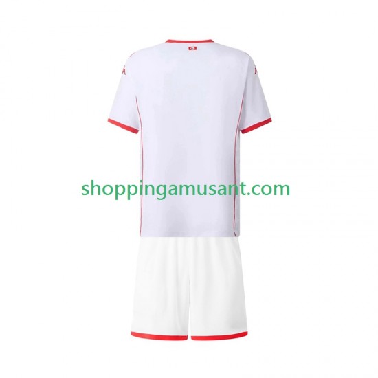 Maillot de Foot Tunisie Enfant Extérieur 2025 Manche Courte