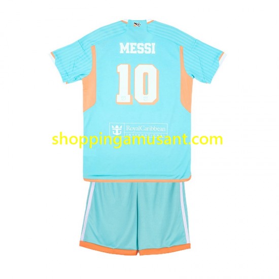Maillot de Foot InterMiami Lionel Messi 10 Enfant Neutre 2024-2025 Manche Courte