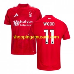 Maillot de Foot Nottingham Forest Chris Wood 11 Homme Domicile 2024-2025 Manche Courte