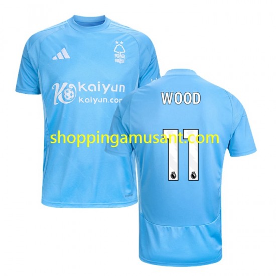 Maillot de Foot Nottingham Forest Chris Wood 11 Homme Neutre 2024-2025 Manche Courte