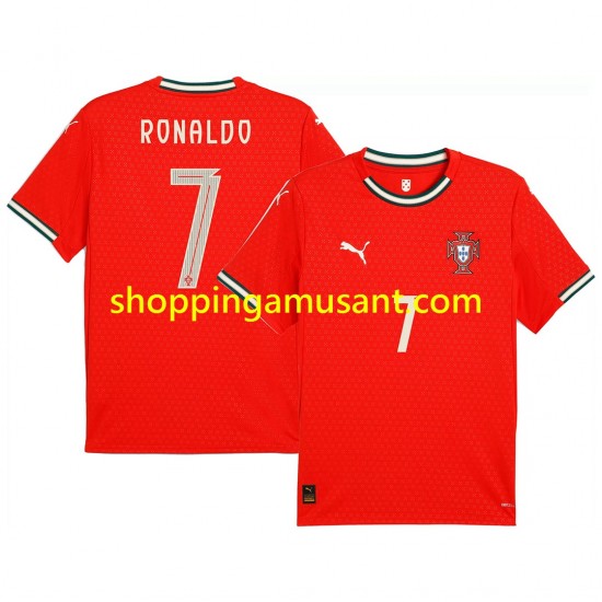 Maillot de Foot Portugal RONALDO 7 Homme Domicile 2025 Manche Courte