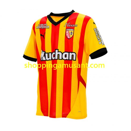 Maillot de Foot RC Lens Homme Domicile 2024-2025 Manche Courte