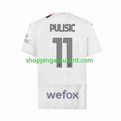 Maillot de Foot AC Milan Christian Pulisic 11 Homme Extérieur 2023-2024 Manche Courte