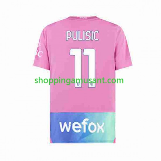 Maillot de Foot AC Milan Christian Pulisic 11 Homme Neutre 2023-2024 Manche Courte