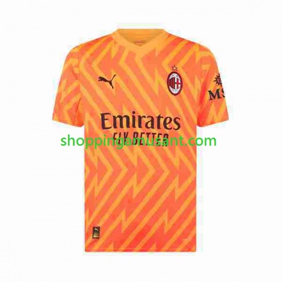 Maillot de Foot AC Milan Mike Maignan 16 Gardien Homme Extérieur 2023-2024 Manche Courte