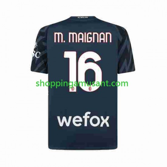 Maillot de Foot AC Milan Mike Maignan 16 Gardien Homme Neutre 2023-2024 Manche Courte