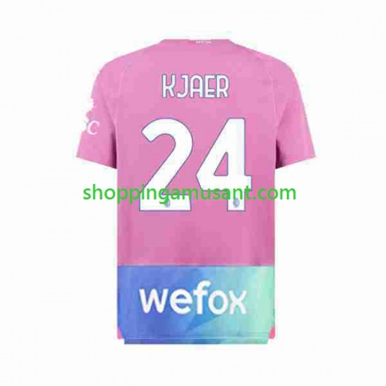 Maillot de Foot AC Milan Simon Kjaer 24 Homme Neutre 2023-2024 Manche Courte