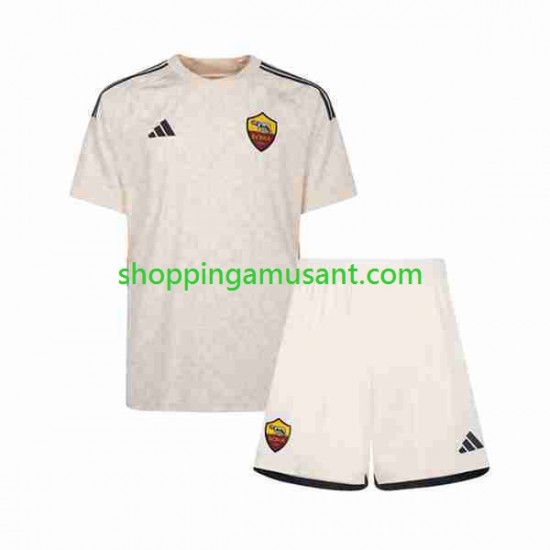 Maillot de Foot AS Rome Enfant Extérieur 2023-2024 Manche Courte