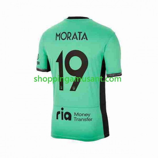 Maillot de Foot Atlético Madrid 2 Alvaro Morata 19 Homme Neutre 2023-2024 Manche Courte