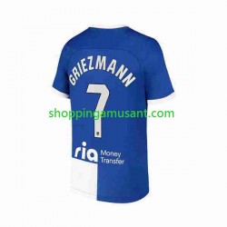 Maillot de Foot Atlético Madrid 2 Antoine Griezmann 7 Homme Extérieur 2023-2024 Manche Courte