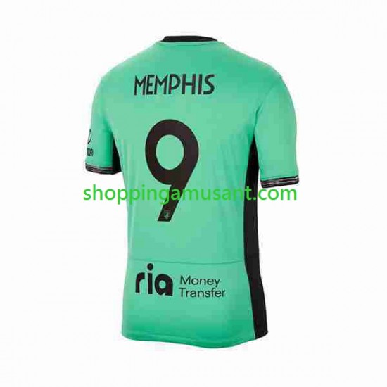 Maillot de Foot Atlético Madrid 2 Memphis Depay 9 Homme Neutre 2023-2024 Manche Courte