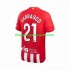 Maillot de Foot Atlético Madrid 2 Yannick Carrasco 21 Homme Domicile 2023-2024 Manche Courte