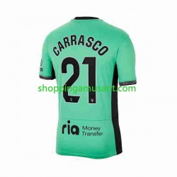 Maillot de Foot Atlético Madrid 2 Yannick Carrasco 21 Homme Neutre 2023-2024 Manche Courte