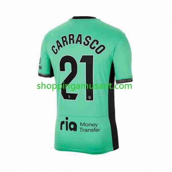 Maillot de Foot Atlético Madrid 2 Yannick Carrasco 21 Homme Neutre 2023-2024 Manche Courte