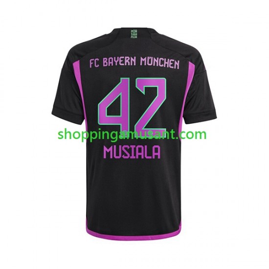 Maillot de Foot Bayern Munich Jamal Musiala 42 Homme Extérieur 2023-2024 Manche Courte