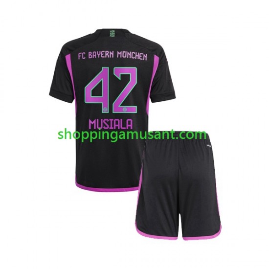 Maillot de Foot Bayern Munich Jamal Musiala 42 Enfant Extérieur 2023-2024 Manche Courte