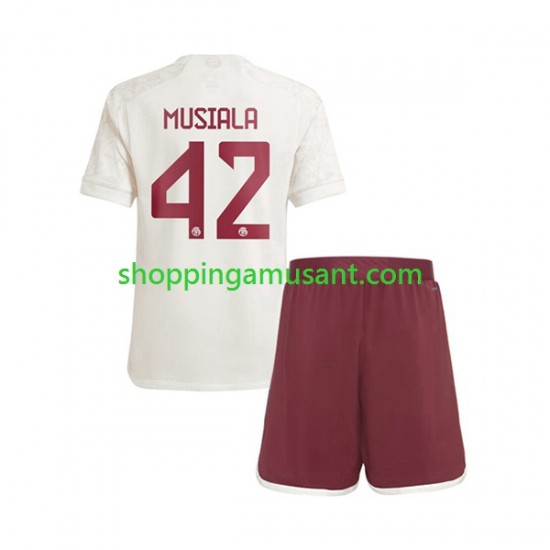 Maillot de Foot Bayern Munich Jamal Musiala 42 Enfant Neutre 2023-2024 Manche Courte