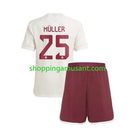 Maillot de Foot Bayern Munich Thomas Muller 25 Enfant Neutre 2023-2024 Manche Courte